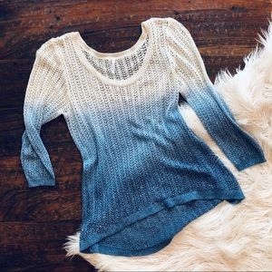 Indigo Ombré Sweater